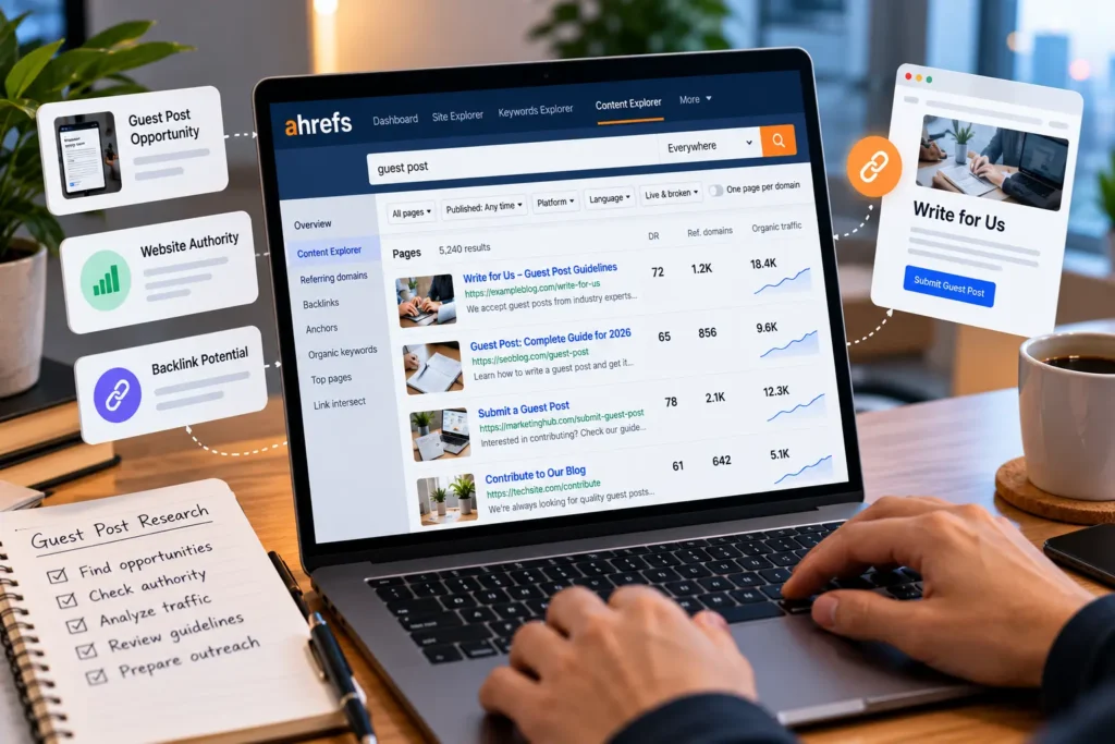 How to Search for Guest Posts in Ahrefs